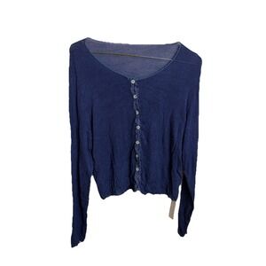 Cut Loose Dark Blue Lightweight Sweater New Size Large